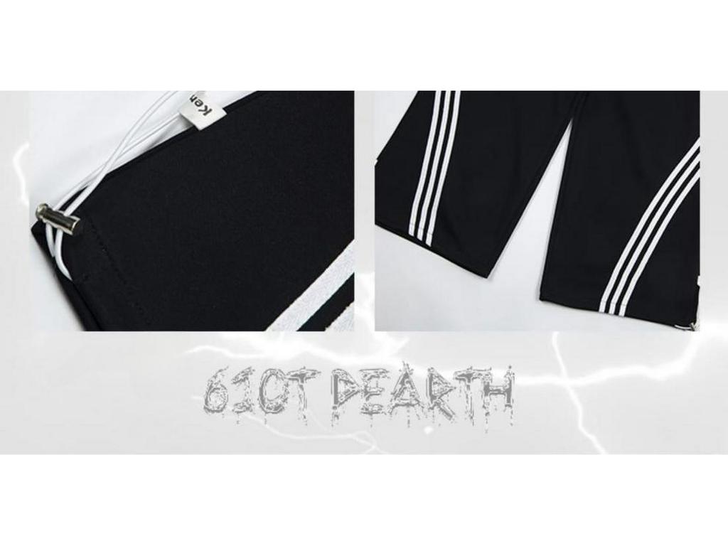 Женские летние модные широкие спортивные брюки с полосками по бокам