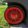Trash Can Rim Cover, Modern Decorative Wheel Rim Cover, Spider-Spoke Style Wheel Rim Accessory for Standard Residential Garbage Bin