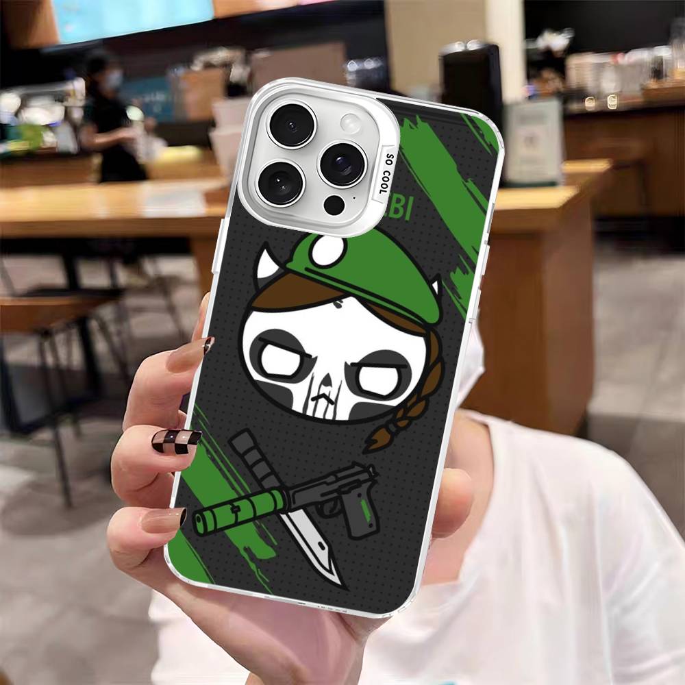 Game R-Rainbow S-Siege S-Six Phone Case For IPhone 17 16 15 14 13 Pro 12 11 Pro Max PLUS Color Back Cover