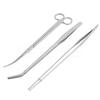 3 шт./5 шт. набор инструментов для аквариума, акваскейпинг, пинцет для водных растений, ножницы, уход из нержавеющей стали