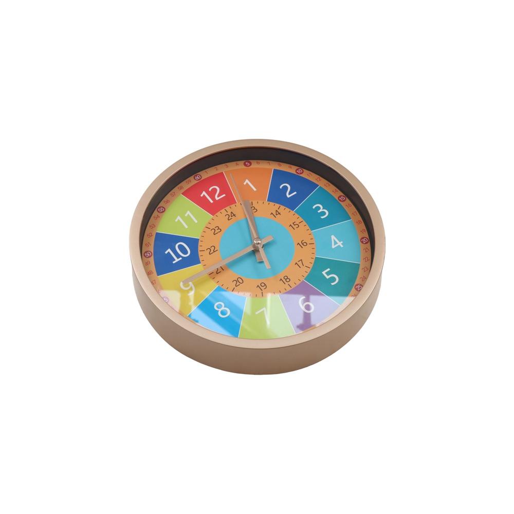 Silent Learning Clock Punch-free Electronic Color Clock Large Dial Wall Clock  Gift