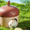 Unique Acorn Hamster Ice Cage Cute Cooling Hamster Cooling Nest Decorative Ceramic Nest Dodge House for Dwarf Mouse Chipmunk