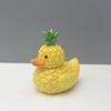 Cute Duck Figurine Cartoon Animal Sculpture Micro Landscape Fruit Duck Statue  Cabinet