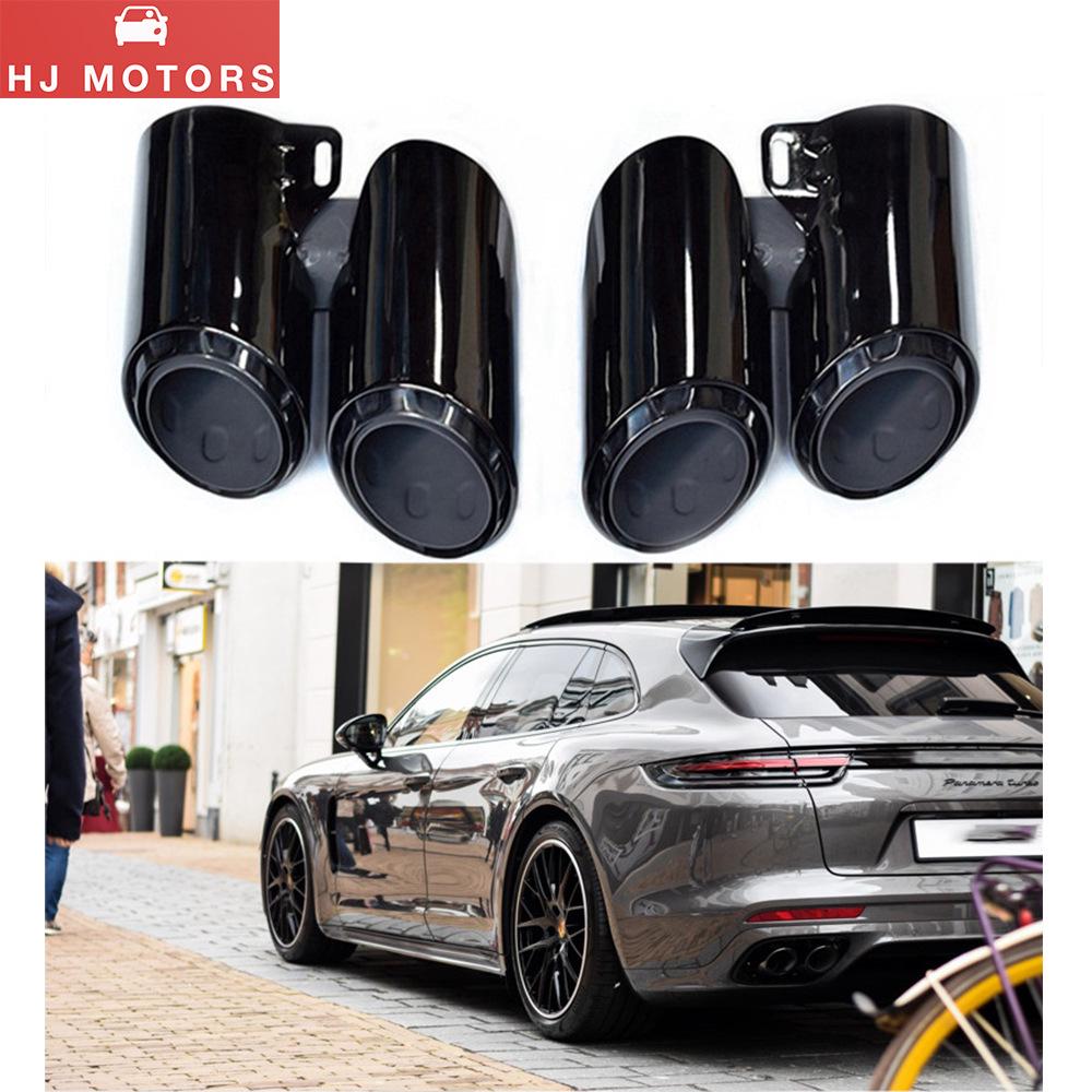 Нержавеющая сталь Наконечник глушителя для Porsche Panamera 971 2017-2021 Модификация выхлопной системы