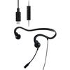 Elecom HS-BC05CBK Bone Conduction Earphones with Microphone, Wired Type-C, Lightweight, No Pairing or Charging Required, Hands-Free, No Ear Blockage,