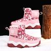 New Girls Winter Snow Boots Sparkle PU Warm Plush Lining Kids Cotton Shoes Cute Fashion Luxury Design Non-slip Boys Cotton Boots