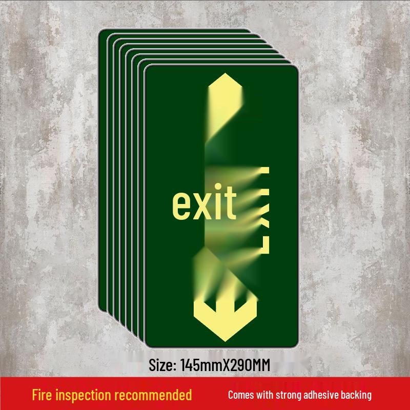 Luminous Self-Adhesive Floor Sticker for Fire Exit and Evacuation Pathway