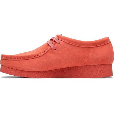 Женские полуботинки Clarks Wallabee evo sh koralle lederschuhe 26181403