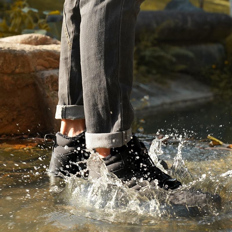 TUINANLE Модные новые босоногие сноубутсы Зимняя теплая спортивная обувь Мужская и женская Уличные теплые походные ботинки для кемпинга