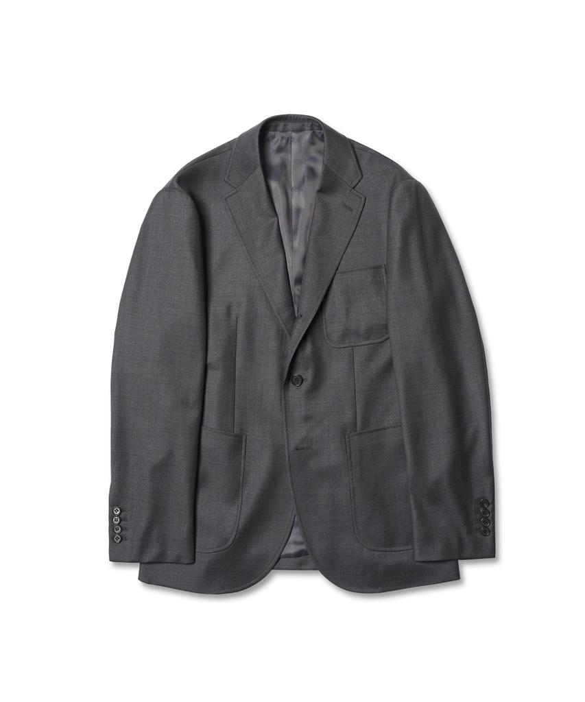 Bants Worsted Wool 3B Single Jacket - Grey