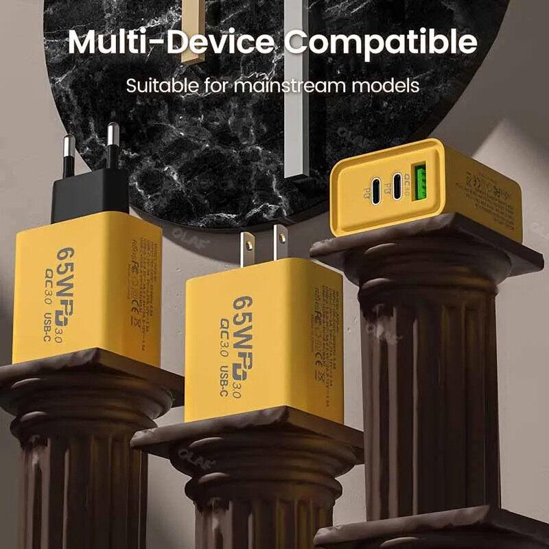 PD 65W 120W Type C Зарядное устройство Быстрая зарядка 3.0 Адаптер питания Для iPhone 14 13 12 Samsung Xiaomi Huawei Портативное настенное зарядное устройство для телефона
