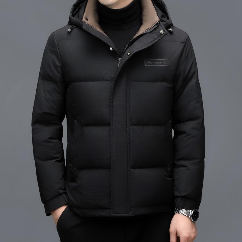 Зимняя куртка для папы среднего возраста, мужская утолщенная свободная куртка из овчины с бархатными лацканами, мужская одежда