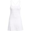 UA Meridian Solid Color Midi Slim Fit Sleeveless Dress Women Dresses White 1383666-100