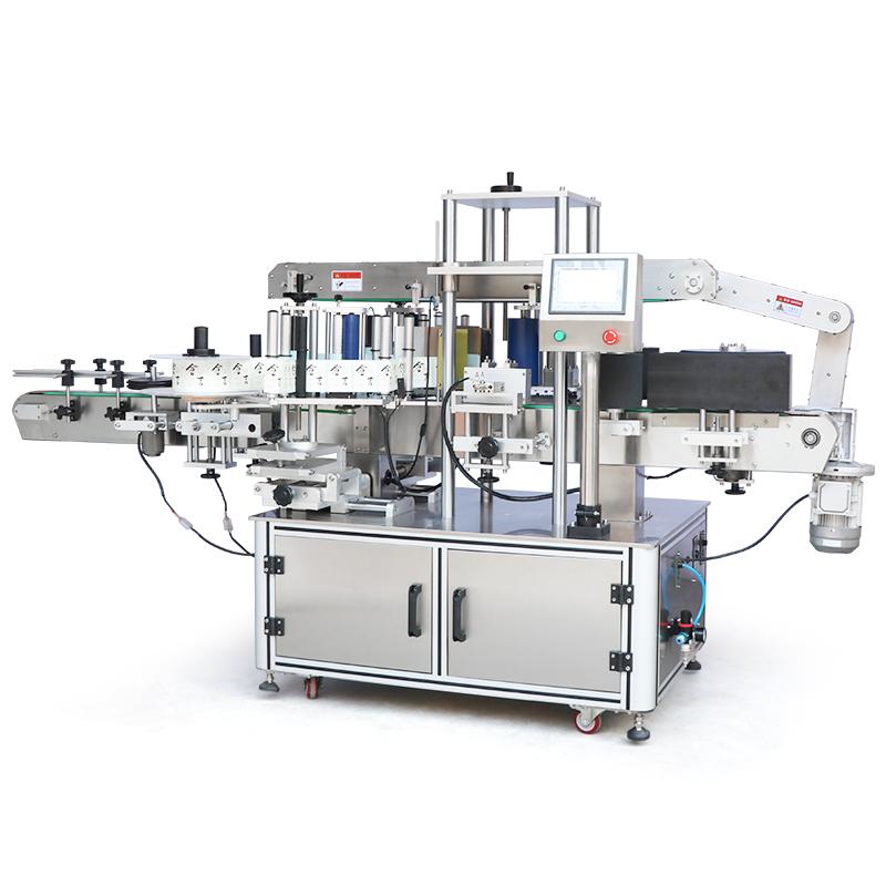 ZONESUN ZS-TB990 Automatic Double Side Labeling Machine Industrial Round Square Glass Bottle Jar Sticker Labeler Production Line