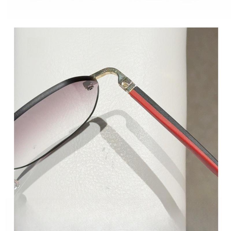 Ретро Круглая Оправа Защита от Солнца Очки для Пресбиопии Модные Спортивные Цветные Блокировки Трендовые Металлические Безободковые HD Очки для Чтения