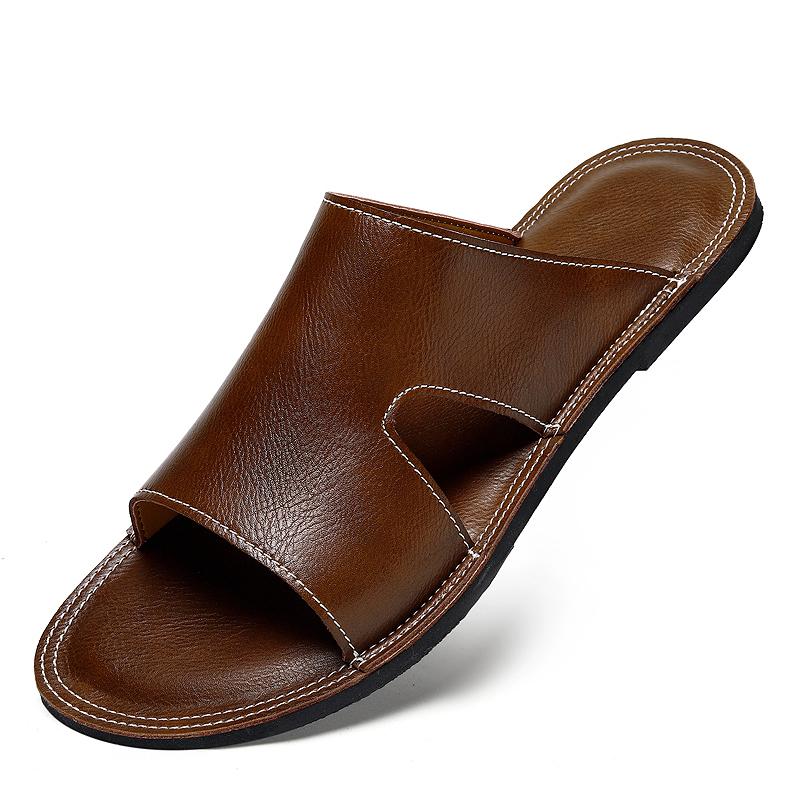Fashion Vintage Style Men's Sandals Leisure Walk Male Slip-On Slippers Non-Slip Summer Half Drag Open Toe Wading Aqua Shoes Beach Flats