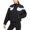 Nike Спортивная одежда Swoosh симметричный воротник-стойка тканая куртка женская верхняя одежда черный DD5585-010