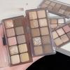 OULESONG Ten-Color Low-Saturation Orange-Brown Milk Tea Eyeshadow Palette - Autumn/Winter Korean Style