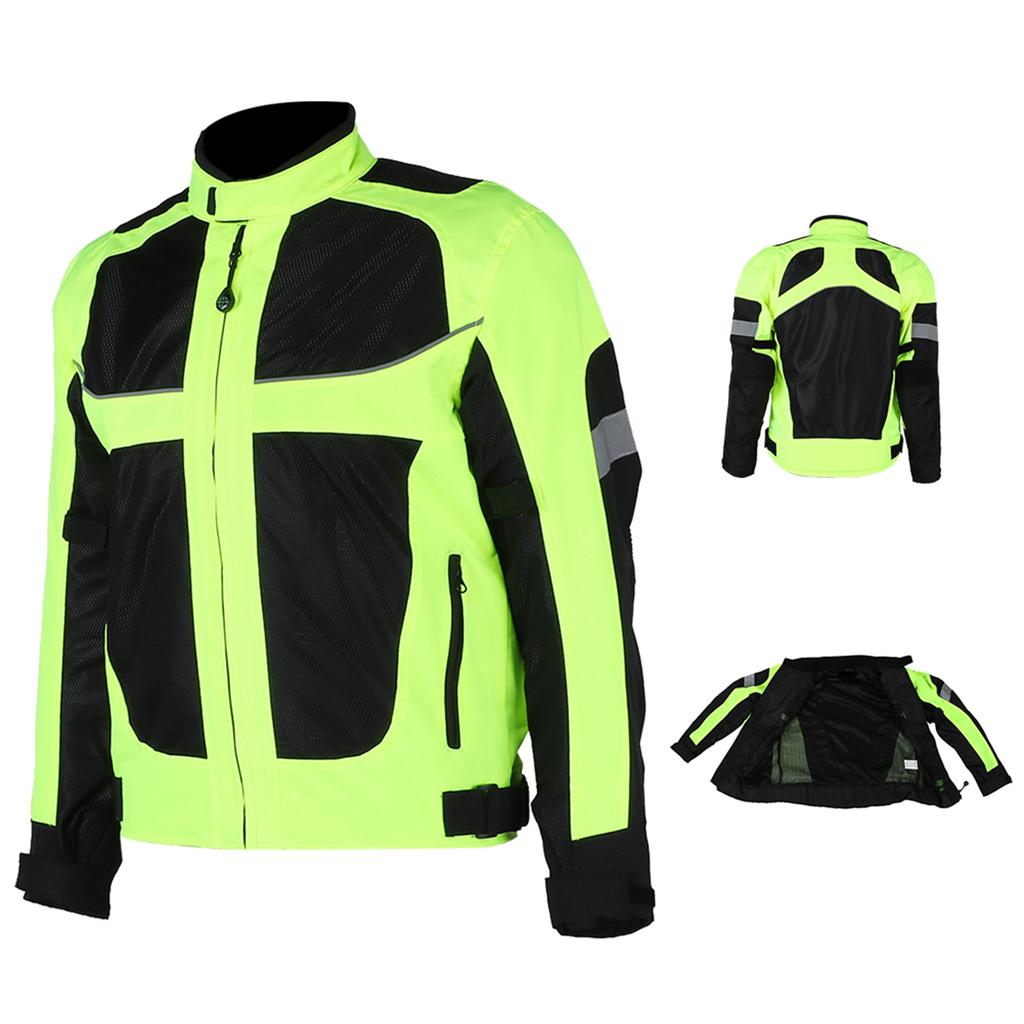 Мужская мотоциклетная одежда для езды, дышащая, гоночная, со светоотражающими элементами, полная защита для летаM