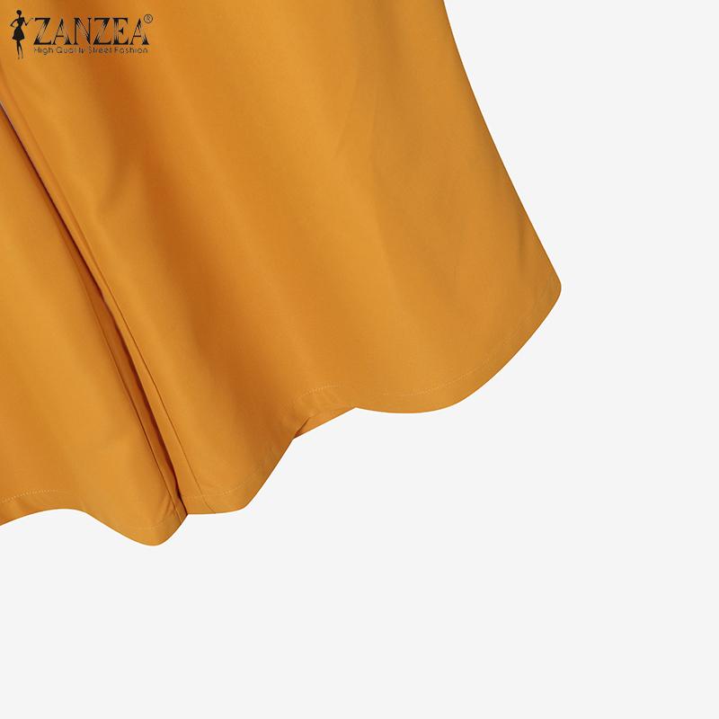 ZANZEA Женские топы и брюки, летние повседневные комплекты из двух предметов