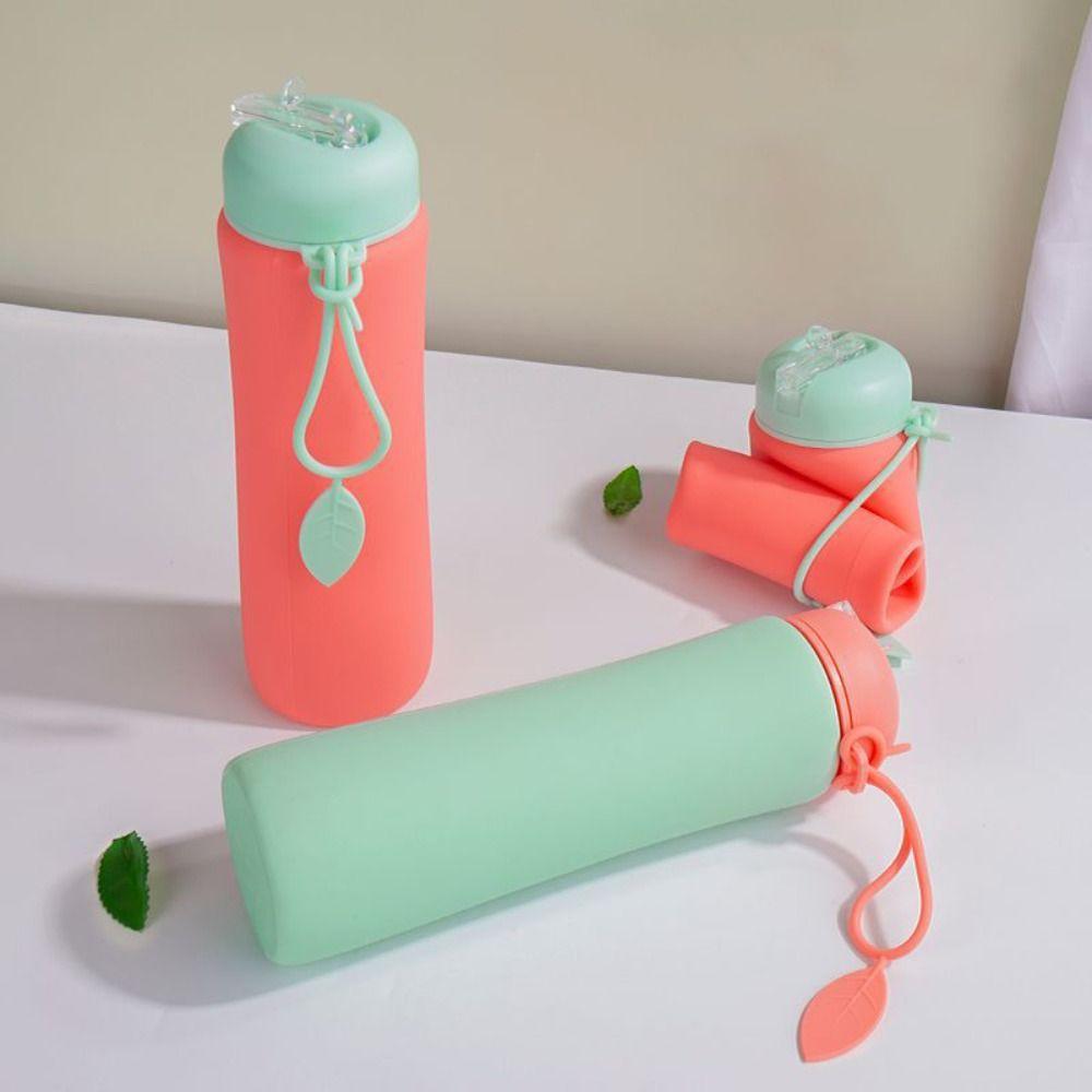 Leak Proof Foldable Silicone Water Bottle Portable Collapsible Water Cups Folding Water Cup Gym