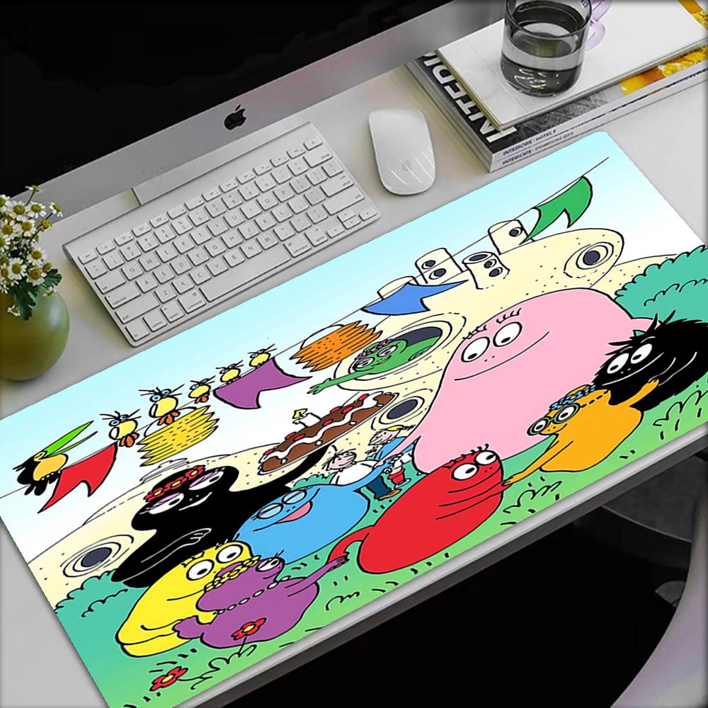 Barbapapa Theme Mouse Pad, Non Slip Rubber Base, Multifunctional Office & Home Decor, Perfect for Workspace Personalization.