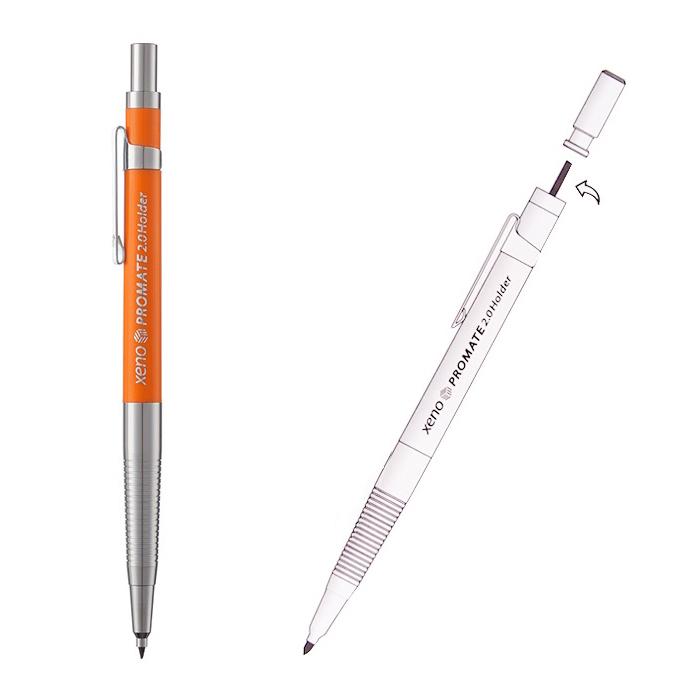 XENO Механический карандаш-держатель Promate 2,0 мм с карбоновым стержнем Staedtler Mars, набор 12 х 2 мм