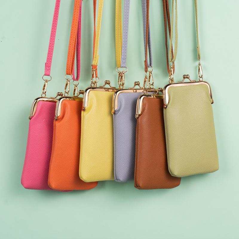 Стильный PU кроссбоди кошелек для телефона на 2025 год для женщин - Модная, компактная вертикальная сумка