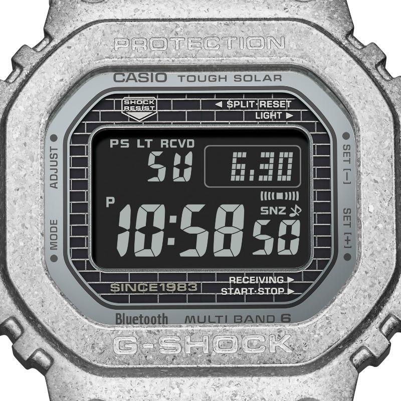 Casio Мужские часы G-SHOCK GMW-B5000PS-1, кварцевые, из нержавеющей стали, водонепроницаемые 200 м, ударопрочные