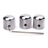 Ogdni Metal Guitar Knob Volume Tone Control Knob Dome Knob with Hex Wrench Screws for Fender Telecaster Gibson Les Paul Electric Guitar Bass 3 Pieces