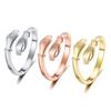 Gold Silver Rose Gold Color Hug Ring Simple Female Open Tail Ring Jewelry