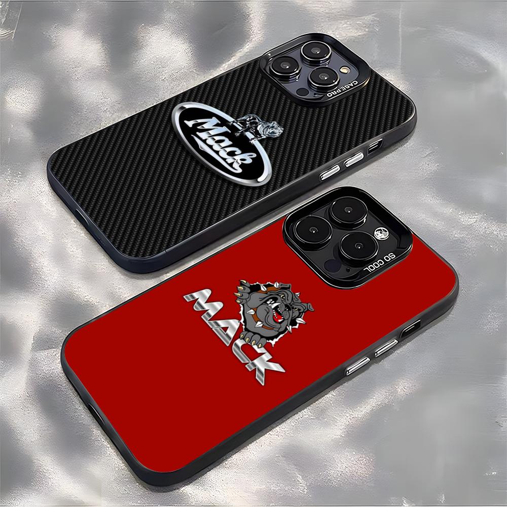 Чехол для телефона M-mackS Truck-k Логотип Для IPhone 17 Air 16 E 15 14 Plus 13 12 11 Pro Max Цветной Серебристый Чехол
