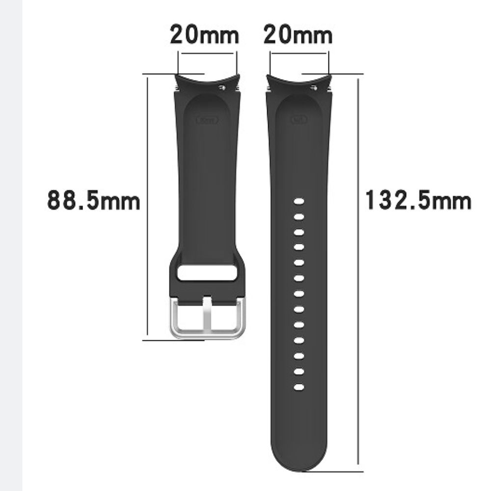 Silicone Bracelet Band 20mm Engraved Strap New Band Strap for Samsung Galaxy Watch 7/FE/6/5/5Pro/4
