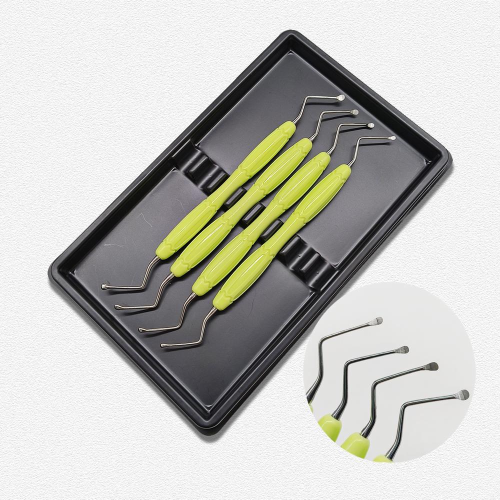 Высококачественная ручка для стоматологического скалера Ложка для чистки зубов Экскаватор Инструменты для реставрации Высококачественный инструмент-ложка с длинным наконечником