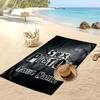 Sex Pistols Custom Beach Towel, Print Your Name Text Lightweight Absorbent Towel for Swimming Travel