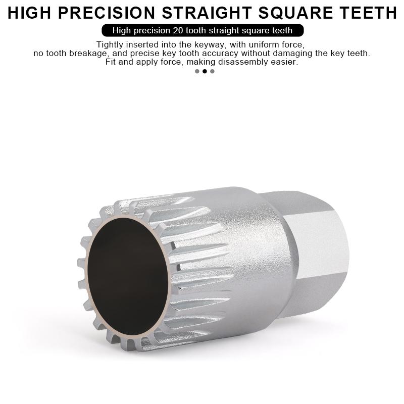 Инструмент для снятия каретки велосипеда, инструмент для ремонта шлицевой втулки с квадратным отверстием и 20 зубцами, инструмент для снятия крепежного стержня велосипеда, инструмент для снятия винта с противопадения