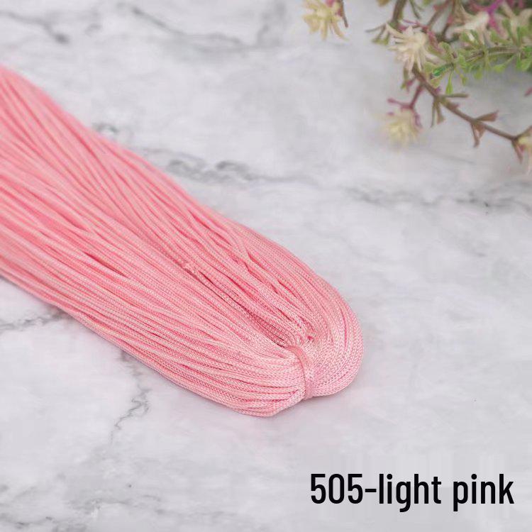 1mm Fine Ice Silk Crochet & Knitting Thread – Ideal for DIY Bags, Sandals, or Summer Hats