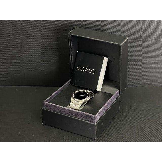 Бывшие в употреблении Выставочные Гарантия работы MOVADO 84 E7 1850 Movado Часы с корпусом из нержавеющей стали Черный циферблат Мужские SWISS MADE / 300838