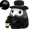 New Plague Bird Mouth Doctor Plush Toy Plague Crow Nurse Halloween Glow-in-the-dark Doll Halloween Toy Gift for Children