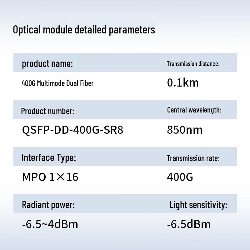 HUAWEI 400G QSFP-DD Multimode Optical Transceiver