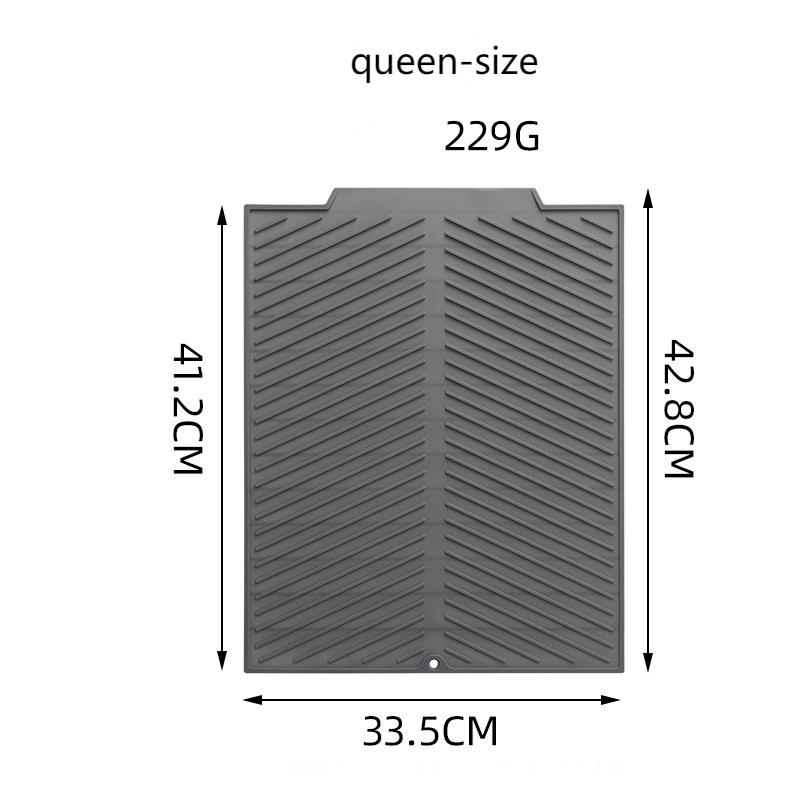 Silicone Draining Mat Dish Drying Mat Folding Draining Pad Kitchen Drainer Mat Heat Resistant Pot Mat