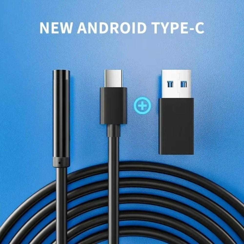 6 LEDs Inspection Borescope Cameras Adjustable Endoscope and Flaw Detection Tool for Phone PC