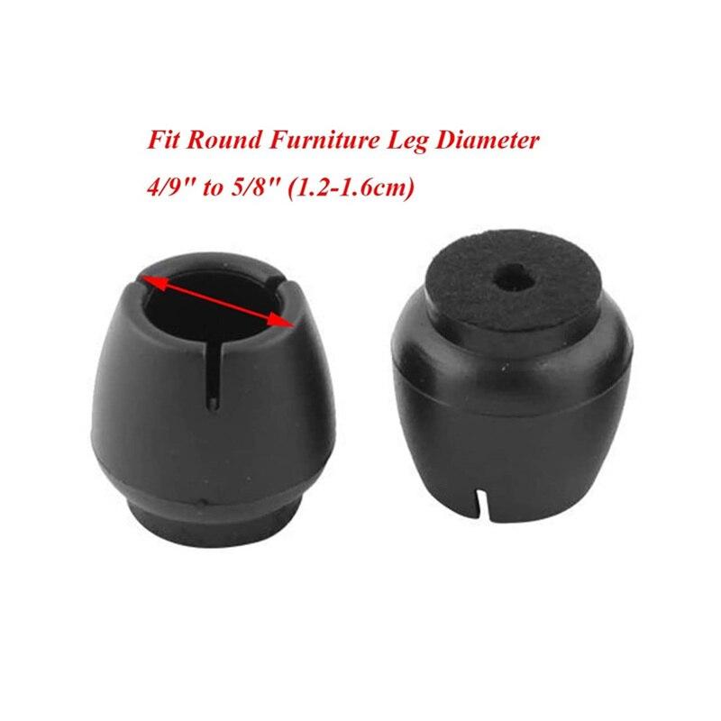 16/24Pcs Silicone Table Chair Leg Mat with Felt Non-slip Floor Desk Rubber Feet Pad Protection Bottom Cover Cap Woodfloor Protector