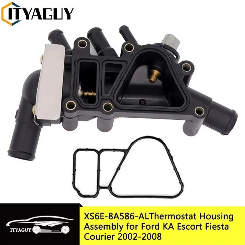 XS6E-8A586-AL Корпус термостата охлаждающей жидкости двигателя в сборе для Ford KA Fiesta Escort Courier 1337823 1130416 1218087 XS6E-8A586-AG