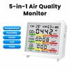 Бытовой 5-в-1 Детектор качества воздуха с ЖК-экраном Type C HCHO TVOC Монитор CO2
