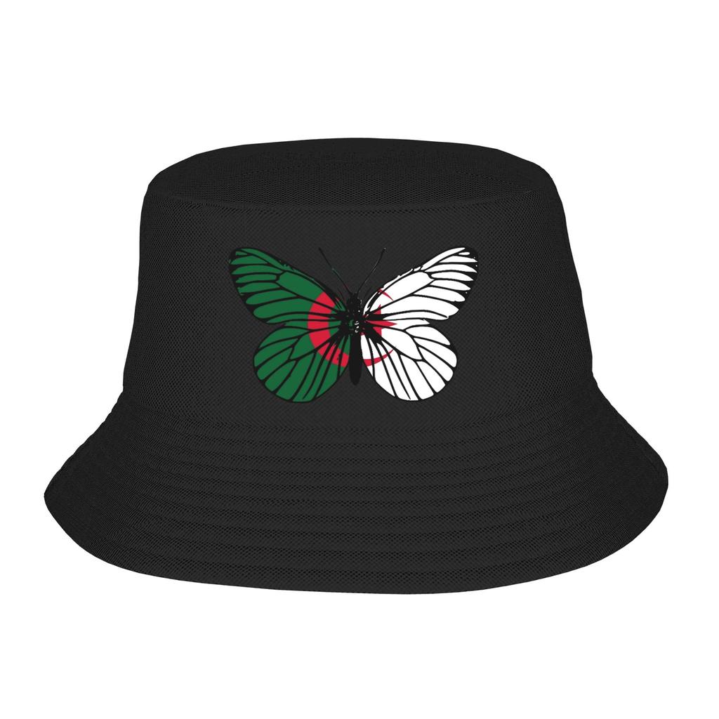Flag of Algeria Bucket Hat For Women FisherUnisex Hats Korean Hunting Caps Foldable Outdoor Graphic Visor Hats