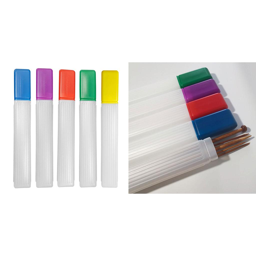 Transparent Embroidery Sewing Needles Container Pin Needle Storage Tubes Practical Sweater Needle Storage Case for Women