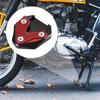 X AUTOHAUX Расширитель подножки мотоцикла Увеличительная пластина Support de béquille latérale для Honda CB1300 2020-2023 (Черный Красный)