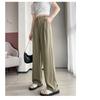 Summer Thin High Waist Suit Wide-leg Pants Women Straight Loose Trousers