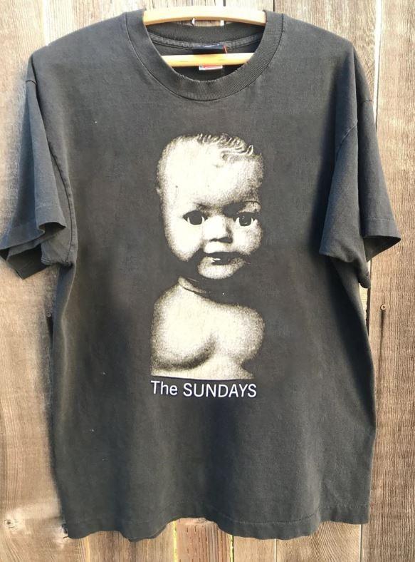 The Sundays rock band tour concert album charcoal color shirt reprint VK12517